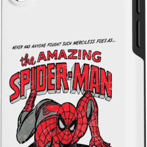 Custodia per iPhone 16 fumetto retrò Marvel Spider-Man