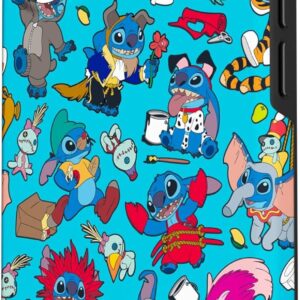 Custodia per iPhone 16 Disney 100 Stitch in Costume Disney Personaggi e Scrump
