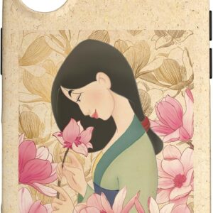Custodia per iPhone 16 Disney Princess Classic Mulan Rosa Lotus
