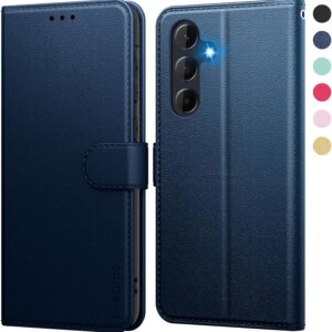 SineOrdo Cover compatible con Samsung Galaxy A35 5G Custodia, Custodia Samsung Galaxy A35 5G Libro Cover Flip Folio Case PU Pelle Stand – Blu