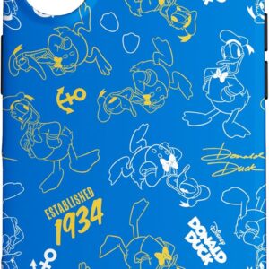 Custodia per iPhone 16 Disney Donald Duck 90th Anniversary Established 1934 Pattern