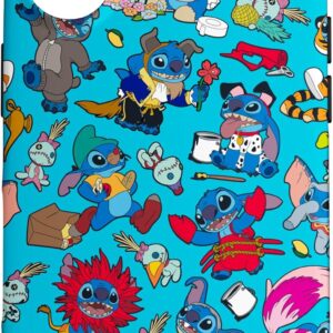 Custodia per iPhone 16 Disney 100 Stitch in Costume Disney Personaggi e Scrump