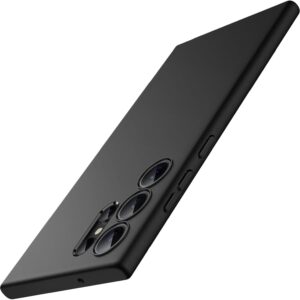 JETech Cover Slim per Samsung Galaxy S23 Ultra 5G 6,8 Pollici, Custodia Sottile Morbido TPU con Finitura Opaca, Antiurto (Nero)