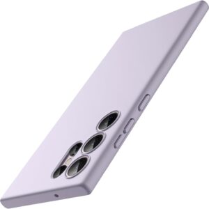 JETech Cover Slim per Samsung Galaxy S23 Ultra 5G 6,8 Pollici, Custodia Sottile Morbido TPU con Finitura Opaca, Antiurto (Viola Chiaro)