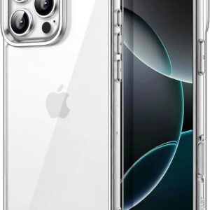 JETech Cover per iPhone 16 Pro Max 6,9 Pollici, Anti Ingiallimento Antiurto Cellulare Paraurti Custodia, Anti-Graffio Retro Trasparente (Trasparente)