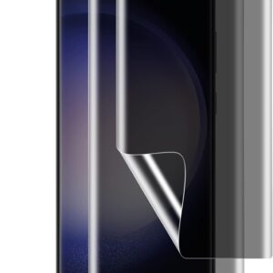 MiRowy 2 Pezzi TPU Privacy Pellicola Protettiva Film per Samsung Galaxy S23 Ultra 5G, con Strumento Installazione
