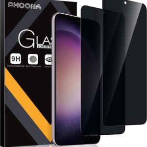 Phoona Privacy Pellicola Protettiva per Samsung Galaxy S23+ / S23 Plus 5G 6,6 Pollici, 2 Pezzi Anti-Spy in Vetro Temperato per Samsung S23+ 5G, Anti peeping Protezione Schermo