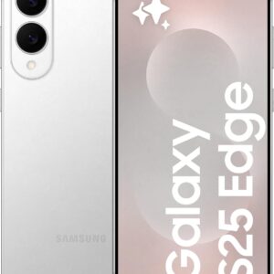 SAMSUNG Galaxy S25 Edge, Smartphone AI, 3 anni di Garanzia del produttore, Display 6.7” QHD+ Dynamic AMOLED 2X, Fotocamera 200MP, RAM 12GB, 512GB, 3.900 mAh, Titanium Silver [Versione italiana]