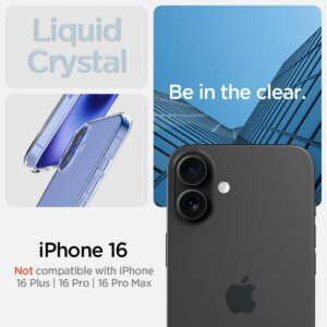 Spigen Cover Liquid Crystal Compatibile con iPhone 16 – Trasparente
