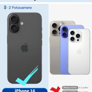 Beeasy Cover per iPhone 16 Impermeabile con MagSafe,[IP68 Waterproof] [Fotocamera/Schermo Protezione] 360 Militare Antiurto Custodia,Integrale Retro e Fronte Indistruttibile Subacquea Case