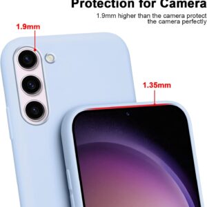 Vauki Cover per Cordino con Collana per Samsung Galaxy S23+ 6.6″, Custodia Silicone Morbido con Corda, Case Tracolla Antiurto con Necklace Regolabile per Samsung S23+, Viola