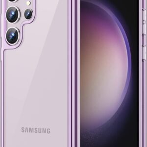 JETech Cover per Samsung Galaxy S23 Ultra 5G 6,8 Pollici, Anti Ingiallimento Protezione Custodia con Antiurto, Anti-Graffio e Retro Rigida in PC (Viola)