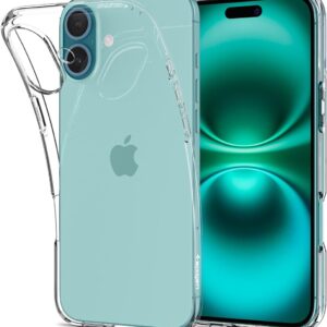 Spigen Cover Liquid Crystal Compatibile con iPhone 16 – Trasparente