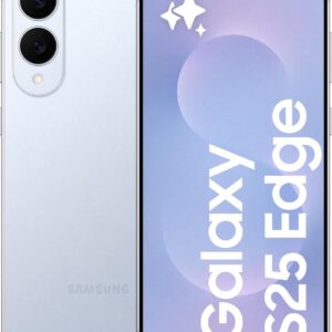 SAMSUNG Galaxy S25 Edge, Smartphone AI, Display 6.7” QHD+ Dynamic AMOLED 2X, Fotocamera 200MP, RAM 12GB, 512GB, 3.900 mAh, Blu Ghiaccio Titanio [Versione italiana], Solo smartphone