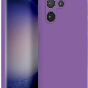 MyGadget Cover per Samsung Galaxy S23 Ultra – Custodia in Silicone Morbido a Doppio Strato – Case con Protezione Fotocamera & Fodera Interna Antigraffio – Lilla
