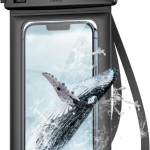 YOSH Custodia Impermeabile Smartphone, IPX8 Cover Subacquea, Porta Telefono Impermeabile Mare con Cordino per iPhone 16 15 14 Pro 13 12 11 Pro XR, Samsung S25 S24 A51, Huawei, Xiaomi Fino a 6,8″