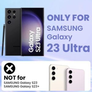 Cover Magnetica per Samsung Galaxy S23 Ultra 5G, Compatibile con MagSafe, Protezione Antiurto Graffi Case Smerigliato Traslucido Anti-Impronte, Iridescente Trasparente