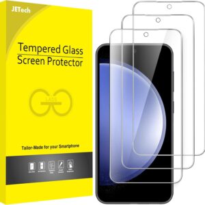 JETech Pellicola Protettiva per Samsung Galaxy S23 FE 6,4 Pollici, Vetro Temperato Film, Compatibile ID Impronte Digitali, HD Chiaro, Pacco da 3