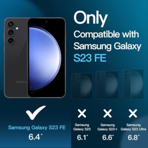 JETech Pellicola Protettiva per Samsung Galaxy S23 FE 6,4 Pollici, Vetro Temperato Film, Compatibile ID Impronte Digitali, HD Chiaro, Pacco da 3