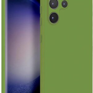 MyGadget Cover per Samsung Galaxy S23 Ultra – Custodia in Silicone Morbido a Doppio Strato – Case con Protezione Fotocamera & Fodera Interna Antigraffio – Verde