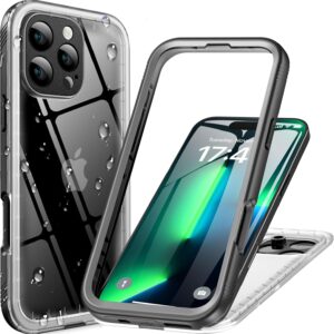 Cozycase Ultra Resistente Cover Per iPhone 16 Pro Impermeabile Antiurto IP68 Subacquea Antipolvere 360 Gradi Completa integrale Militare Rigida Rugged Custodia Anti Urto Protettiva Waterproof Case