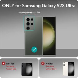 ESR Boost Cover con Cavalletto per Samsung Galaxy S23 Ultra, 3 modalità di Supporto, Protezione dalle Cadute, Abilitata alla Ricarica Wireless, Custodia Sottile con Supporto Brevettato, Nero