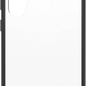 OtterBox Cover per Samsung Galaxy S23 React Series, Resistente a Shock e Cadute Fino, Cover Ultrasottile, Testata a Norme Mil-Std 810G, Trasparente/Nero