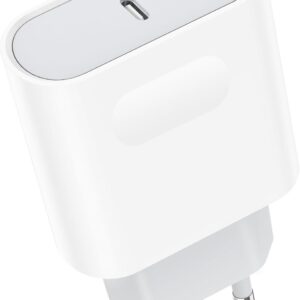 Presa USB C, 25W USBC Caricatore per iPhone 16/16 Pro/16 Pro Max/16 Plus/15/14/13/12/11/XS Max/X,Caricabatterie Rapido Type C Carica Alimentatore Spain Ricarica Adattatore Muro Trefard