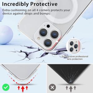 Yoedge Magnetica Trasparente Cover con Cordino per Samsung Galaxy S23 Ultra 5G 6,8″, [Compatibile con MagSafe] Custodia con Collana Sottile Morbida Silicone TPU Antiurto Bumper Case con Magneti, Nero