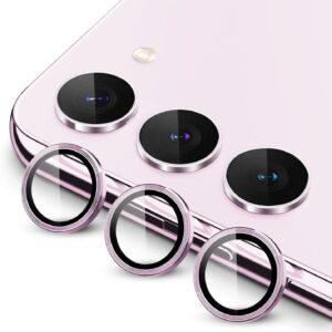 JETech Pellicola Fotocamera per Samsung Galaxy S23 5G 6,1 Pollici / S23 Plus 5G 6,6 Pollici, 9H Vetro Temperato Copri Anello Individuale in Metallo, Installazione Facile, 1 Set (Lavender)
