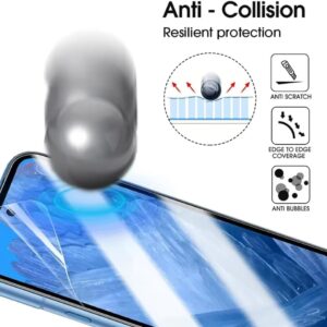 【2 Pezzi】Pellicola Protettiva Idrogel per Samsung Galaxy S23 Ultra 5G, Trasparente Morbido Protezioni per Lo Schermo [Alta Sensibilità][Antigraffio][Anti-bolle]