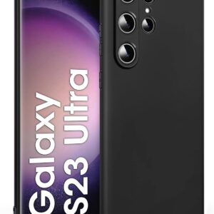 BENNALD Cover per Samsung Galaxy S23 Ultra Custodia, Morbida TPU Antiurto Case Ultra Sottile Flessibile Cover per Samsung Galaxy S23 Ultra – Nero