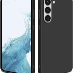 HSP Cover per Samsung Galaxy S23 5G [repellente alla polvere] Custodia protettiva in silicone TPU premium | antigraffio antiurto | Protezione della fotocamera | Vestibilità perfetta sottile | Nero