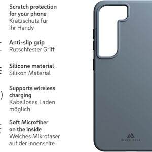 Black Rock – Custodia in silicone per Samsung Galaxy S23 5G I, sottile, antiscivolo (grigio)