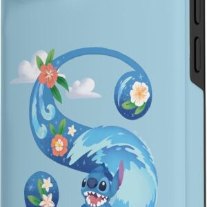 Custodia per iPhone 15 Monogramma dell’alfabeto Disney Lilo e Stitch lettera S per Stitch