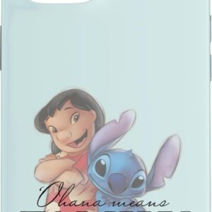 Custodia per iPhone 15 Disney 100 Anniversario Lilo & Stitch D100 Citazione ‘Ohana