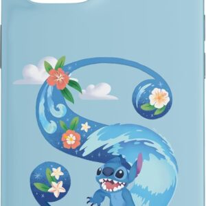 Custodia per iPhone 15 Monogramma dell’alfabeto Disney Lilo e Stitch lettera S per Stitch