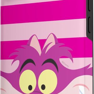 Custodia per iPhone 15 Disney Alice nel Paese delle Meraviglie Stregatto Rosa Strisce