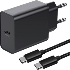 45W Caricatore Usb C e Cavo per Samsung Galaxy S24/S25 Plus/S24 Ultra/S23+/S22/S23 Ultra/S25 Ultra/S20 S21/S23 FE,A54 5G/A25 5G/A53 5G/A33 A34 A55 5G/Z Fold 6 5 4 Tipo C Caricabatterie Carica Rapida