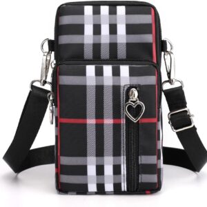 Borsa a tracolla da donna, impermeabile, borsa da polso con cerniera, piccola borsa a tracolla per iPhone 15 Pro Max/15/14/13/12/11, Samsung Galaxy S23 S22 o telefono meno da 6,8 pollici