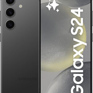 Samsung Galaxy S24 AI, cellulare Android senza contratto, 8 GB RAM, 256 GB di memoria, fotocamera da 50 MP, batteria a lunga durata, onice nero, produttore di 3 anni, versione DE