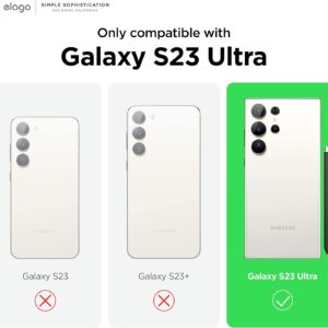 elago Cover Silicone Liquido Compatibile con Samsung Galaxy S23 Ultra Custodia, Silicone Premium, Protezione Completa-Copertura 4 Strati Antiurto, Antigraffio Fodera in Microfibra Morbida (Lavanda)