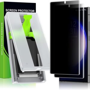 Esanik per Samsung S23 Ultra/ S22 Ultra Privacy Pellicola Protettiva, Supporta impronte digitali 7H PET Anti-Spy Film per Samsung Galaxy S23 Ultra/ S22 Ultra Non Vetro Temperato