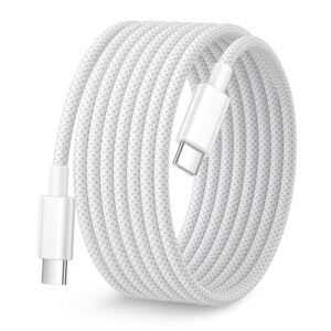 Cavo iPhone 15 16 3 Metri, 60W Cavo USB C to USB C 3M Lungo Cavo Type C to Type C Nylon Cavetto iPhone Cavi USB C Ricarica Rapida Filo Caricatore USB C per Apple iPhone 15 16 Pro Max/Plus/15/16, iPad