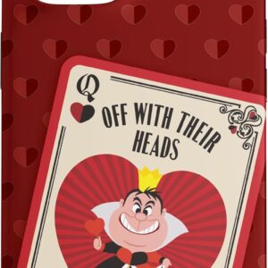 Custodia per iPhone 15 Disney Villains – La regina di cuori con le loro teste, colore: Rosso