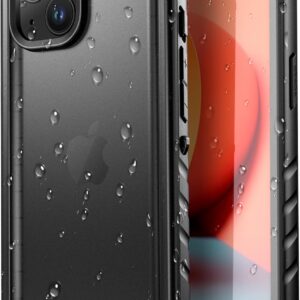 SPORTLINK Cover per iPhone 15 Impermeabile – 360 Gradi Full Body Armor Militare Protettiva Case [IP68 Waterproof] [6FT Antiurto] Custodia Antipolvere Subacquea con Fotocamera/Schermo Protezione (Nero)