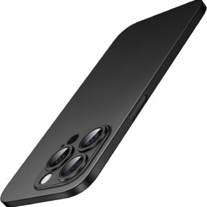 JETech Cover Ultra Sottile per iPhone 15 Pro 6,1 Pollici, Lente Fotocamera Cover, Leggera Opaca Finitura Custodia Rigida in PP, Supporta la Ricarica Wireless (Titanio Nero)