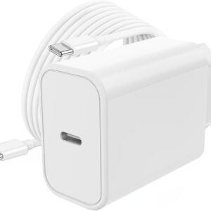 Cuxnoo Adattatore di Alimentazione USB C da 20 W, Blocco Caricatore da Muro con Cavo di Ricarica da USB-C a C da 4 Piedi per iPhone 15/15 Pro/Pro Max/iPad Pro