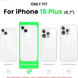 ORNARTO Cover per iPhone 15 plus Silicone 6.7 Pollici, Custodia Compatibile con iPhone 15 plus Cover, Morbido Silicone Liquido plustezione, in Gomma Gel Morbida con Fodera in Microfibra-Rosa Creta