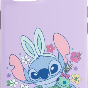 Custodia per iPhone 15 Disney Lilo & Stitch Cute Easter Bunny Stitch and Scrump